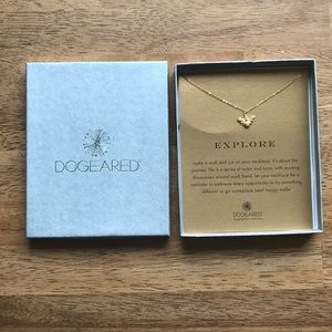 Simple gold necklace. Dogeared Bumblebee!